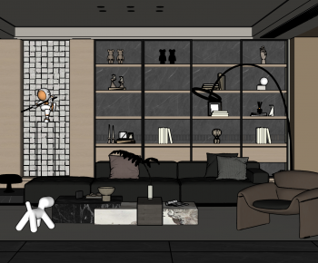 Modern A Living Room-ID:119724048