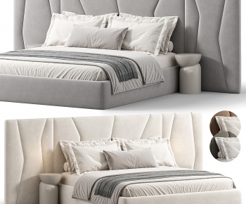 Modern Double Bed-ID:404071095