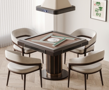 Modern Mahjong Tables And Chairs-ID:794377093