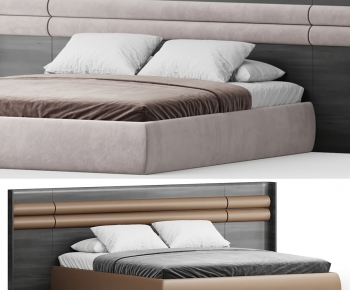 Modern Double Bed-ID:246439024