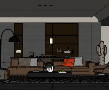 Modern A Living Room-ID:219454058