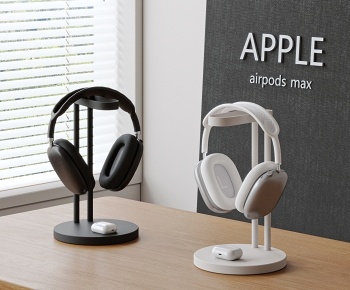 apple现代头戴式耳机组合3D模型