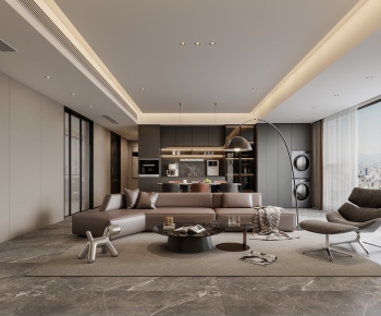 Modern A Living Room-ID:743669998