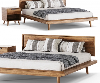 Modern Double Bed-ID:283651111