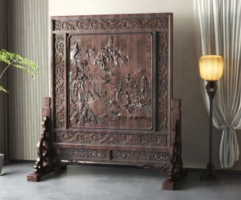 Chinese Style Wooden Screen Partition-ID:104839821