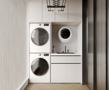 Modern Laundry Cabinet-ID:708019976