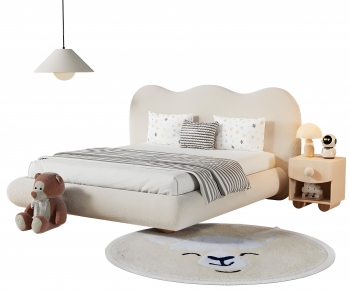 Modern Double Bed-ID:629947903