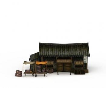 New Chinese Style Building Appearance-ID:308245906