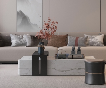 New Chinese Style Sofa Combination-ID:100420957