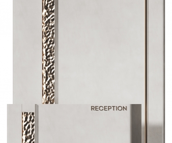 Modern Reception Desk-ID:644896033