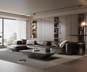 Modern A Living Room-ID:195328009