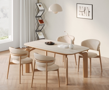 Nordic Style Dining Table And Chairs-ID:244604117