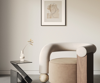 Wabi-sabi Style Single Sofa-ID:885142095