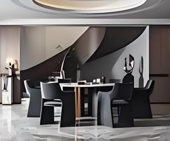 Modern Dining Table And Chairs-ID:643599094