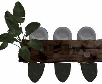 Wabi-sabi Style Tea Tables And Chairs-ID:202904942