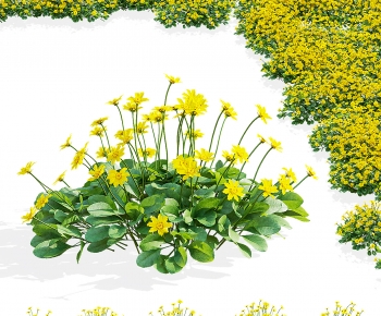 Modern Flowers And Grass-ID:622432952