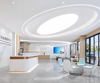 Modern Hospital Hall-ID:944354069
