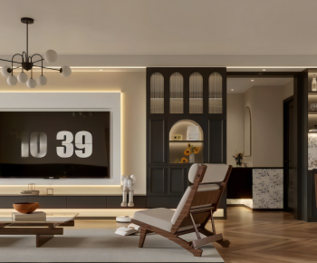 French Style A Living Room-ID:439990046