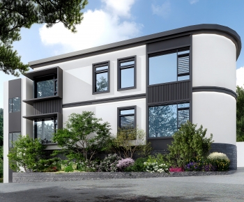 New Chinese Style Residential Building-ID:447674991