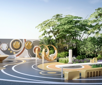 Modern Park Landscape-ID:918833029