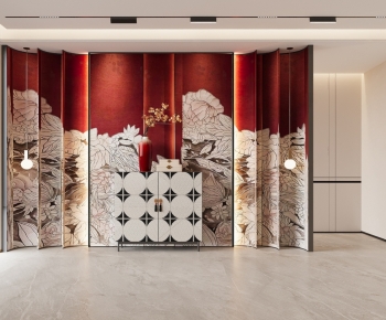 New Chinese Style Hallway-ID:330429188