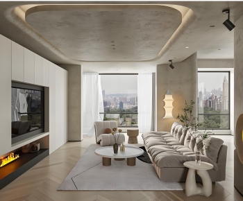 Wabi-sabi Style A Living Room-ID:858514074