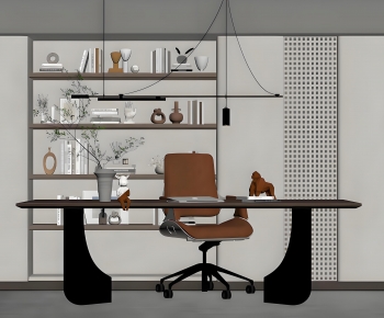 Modern Computer Desk And Chair-ID:833919014