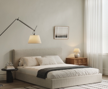 Modern Double Bed-ID:598464014