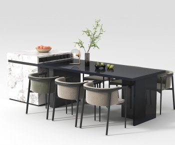 Modern Dining Table And Chairs-ID:468471161