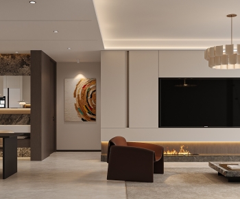 Modern A Living Room-ID:193984997