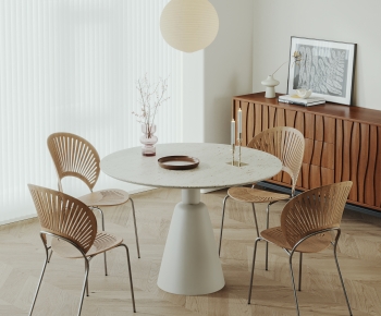 Modern Dining Table And Chairs-ID:734711891