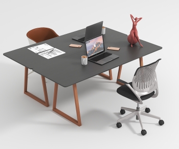 Modern Office Desk And Chair-ID:965987925