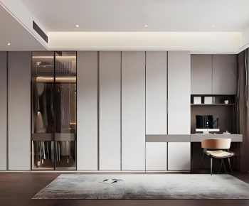 Modern Clothes Storage Area-ID:864648844