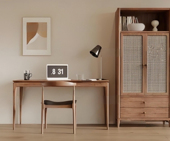 Modern Computer Desk And Chair-ID:839314947