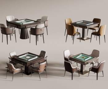 Modern Mahjong Tables And Chairs-ID:154803994