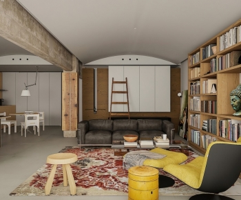 Modern A Living Room-ID:199843887