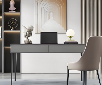 Modern Computer Desk And Chair-ID:416706094