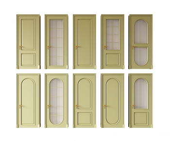 French Style Single Door-ID:608114969