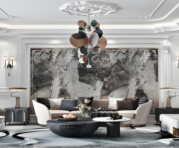 French Style A Living Room-ID:712075956