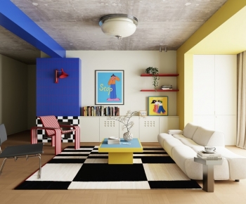 Modern A Living Room-ID:313890936