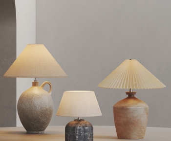 Wabi-sabi Style Table Lamp-ID:234133962
