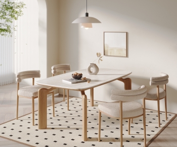 Nordic Style Dining Table And Chairs-ID:165538077