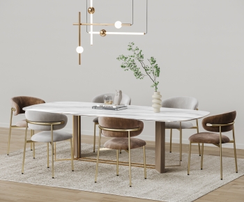 Modern Dining Table And Chairs-ID:913875108
