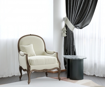 French Style Single Sofa-ID:590150486