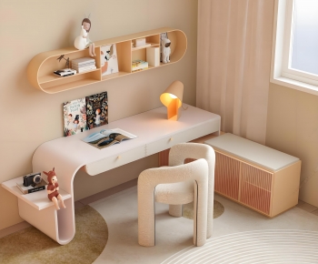 Modern Computer Desk And Chair-ID:104223971