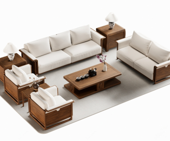 New Chinese Style Sofa Combination-ID:584409214