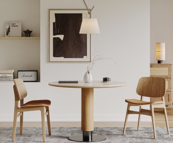 Nordic Style Dining Table And Chairs-ID:595415127