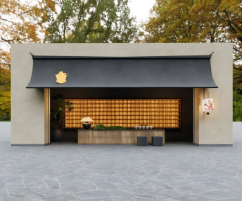 New Chinese Style Facade Element-ID:389281038