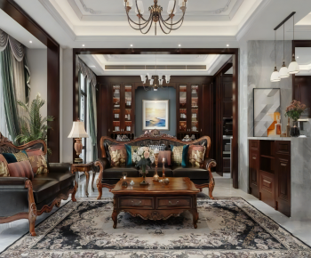 American Style A Living Room-ID:234611043