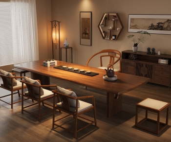 New Chinese Style Tea Tables And Chairs-ID:660460028